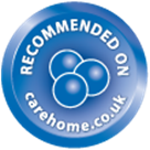 Recommended on carehomes.co.uk logo